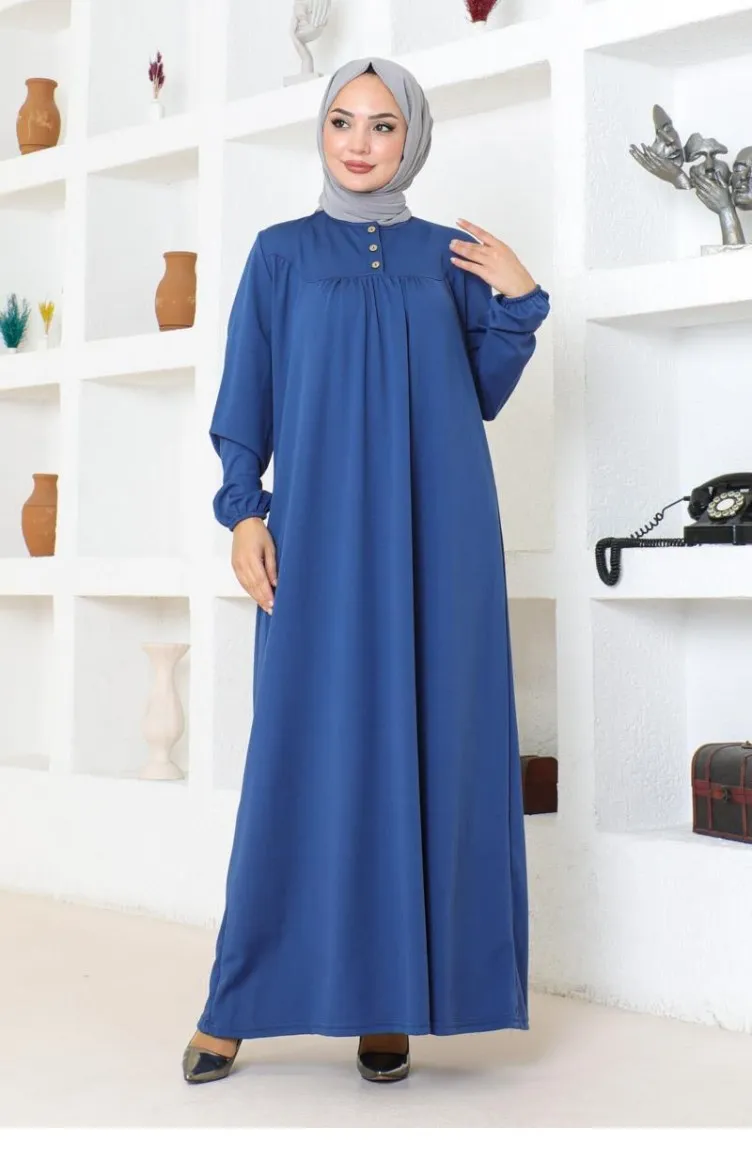 2085Mg Robe Hijab Robe De Sport Indigo 17154