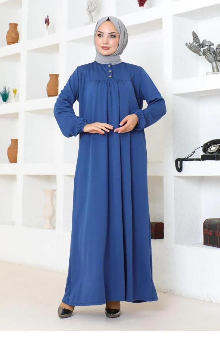 2085Mg Robe Hijab Robe De Sport Indigo 17154