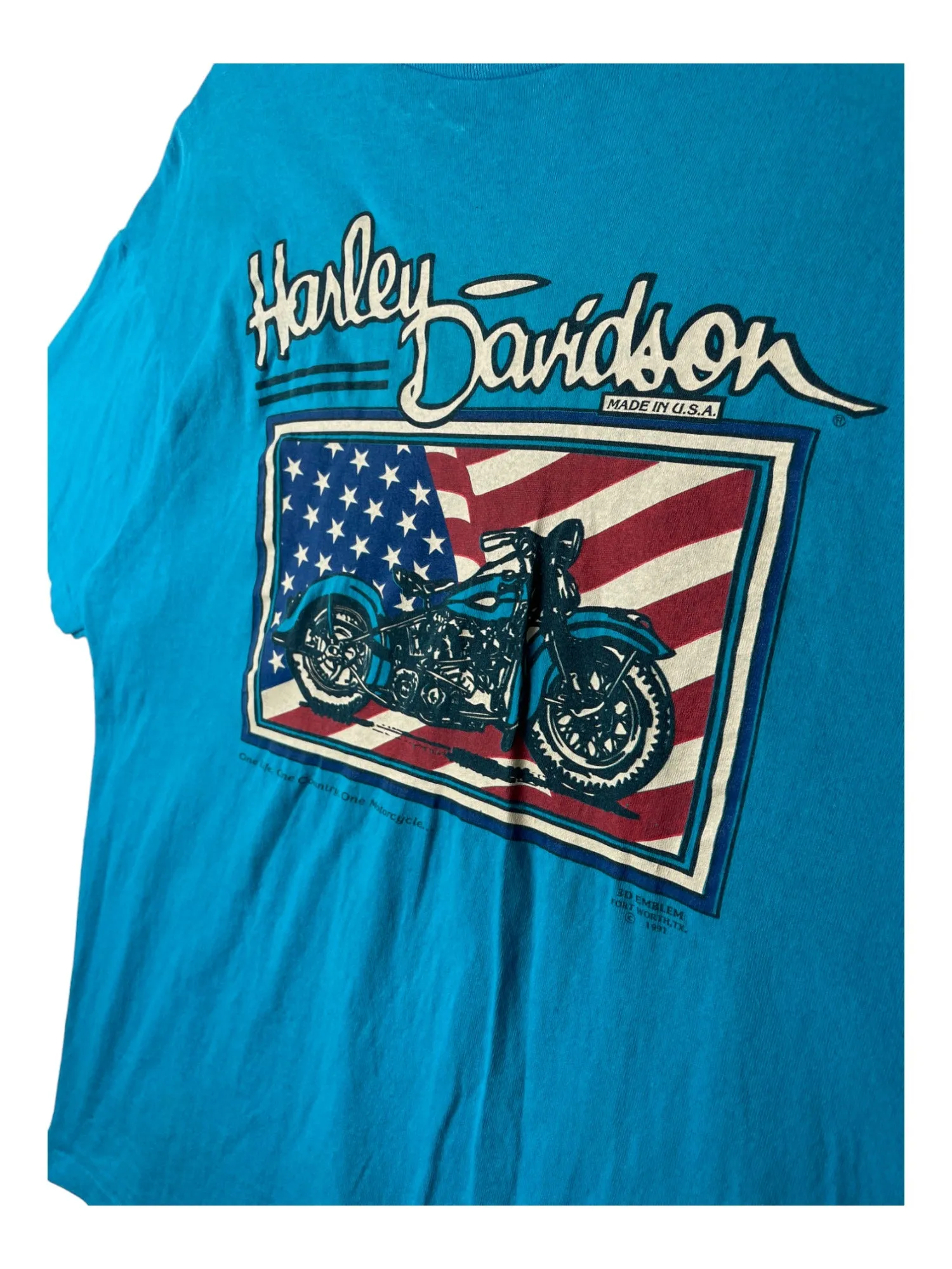 3D Emblem Harley Davidson T-Shirt