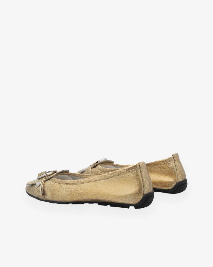 Ballerines Dorée Femme Chic Cuir | Darling | Adige Chaussures