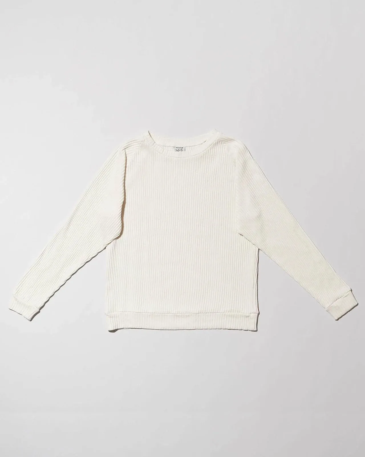 Baserange -  Basic Sweat en Molleton de Coton - Blanc