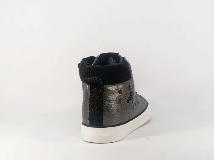 Basket montante fille tendance en destockage LULU CASTAGNETTE Talmas Gris