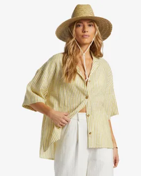 Beach Side Cotton - Chemise oversize à manches courtes pour Femme