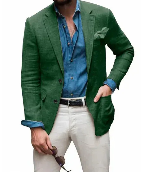 Blazer en lin pour hommes