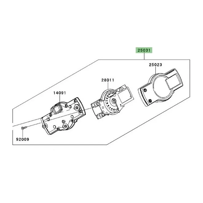 Bloc compteur Kawasaki Versys 650 (2010-2014) | Moto Shop 35