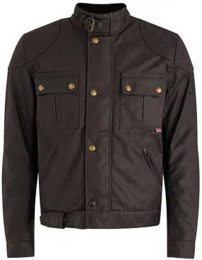 Blouson Belstaff Brooklands 2.0 mahogany, moto vintage, ciré