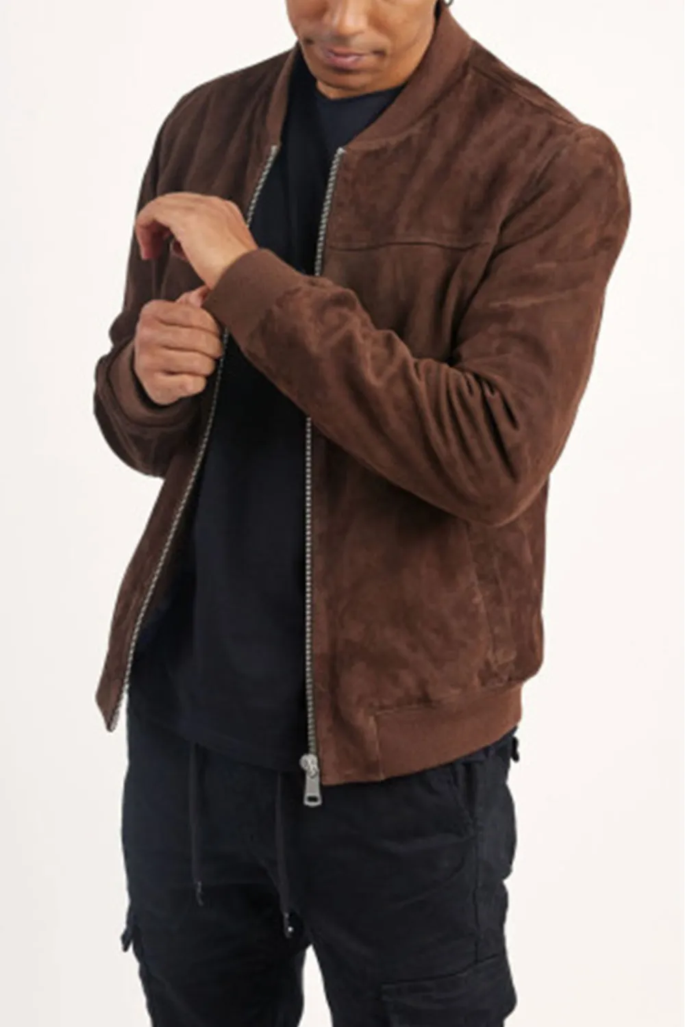 Blouson daim chocolat REDSKINS, Redskins - BOWER/H Chocolat | Cesare Nori