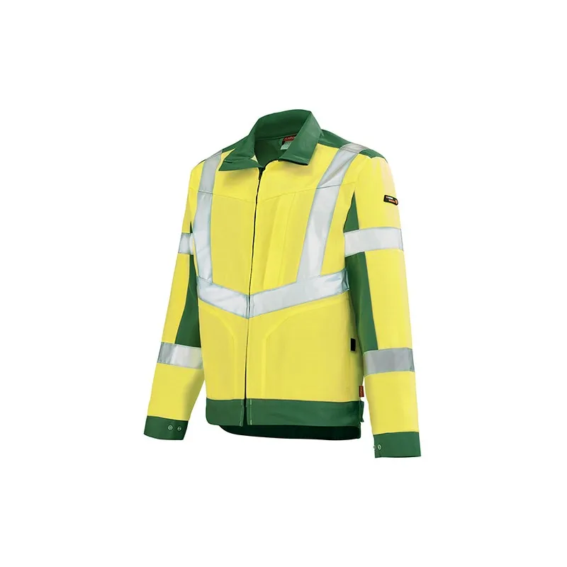 Blouson de Travail Haute Visibilité Jaune/Hivi Vert Foncé - ADOLPHE LAFONT