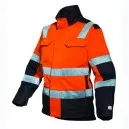 Blouson de Travail Homme /Femme Orange Fluo NOIR - ADOLPHE LAFONT