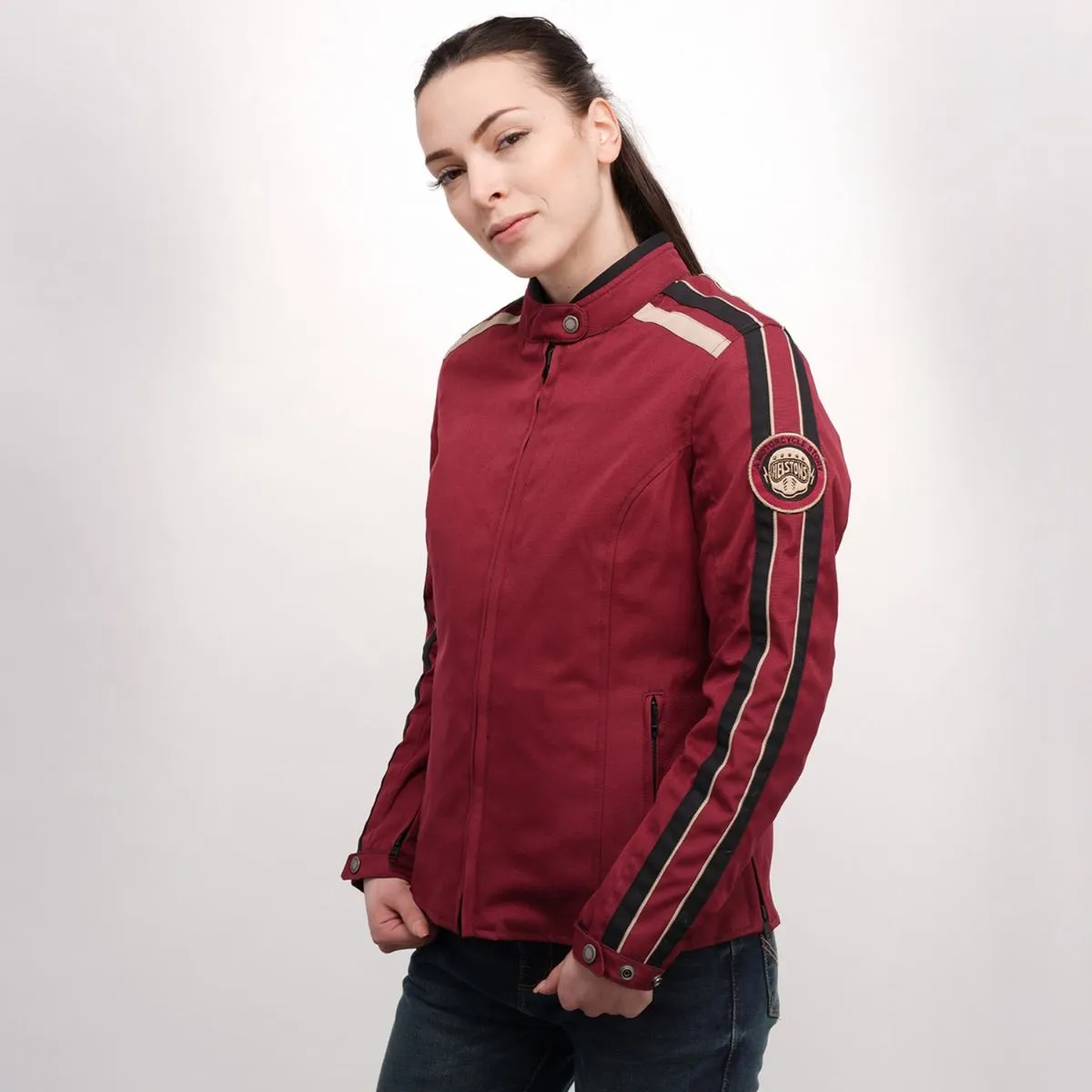 Blouson femme Helstons Jade tissu technique bordeaux