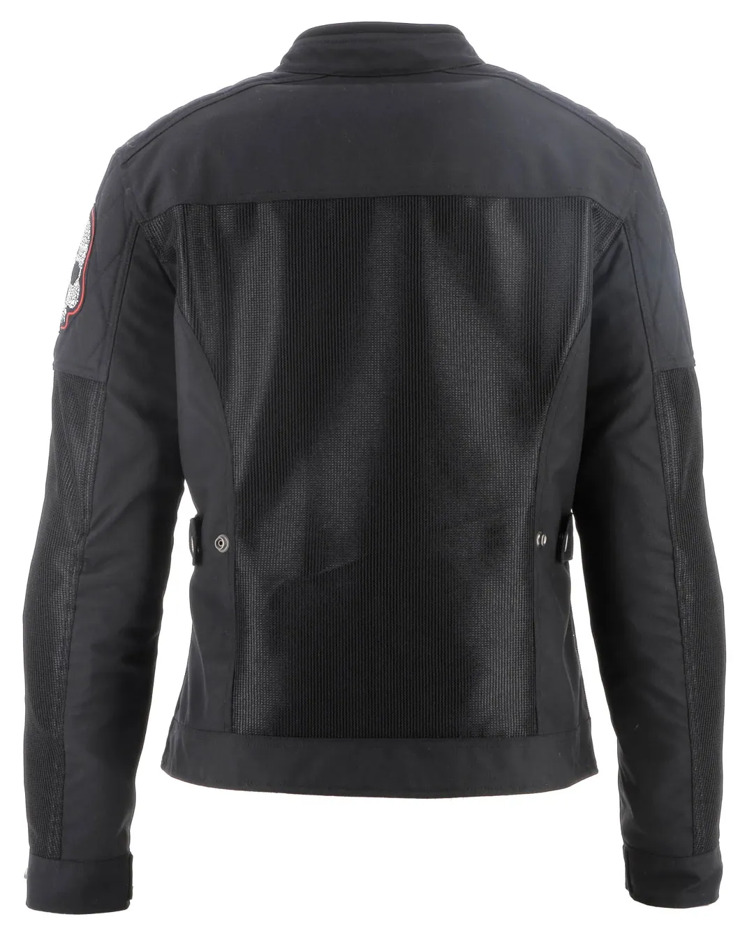 Blouson femme Helstons Widow Air tissu mesh noir, moto été