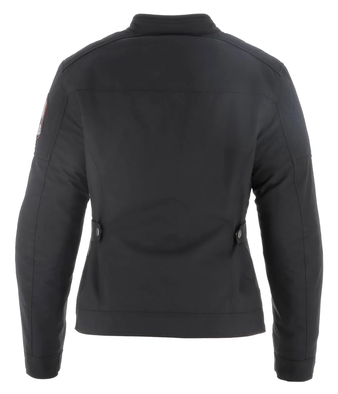 Blouson femme Helstons Widow tissu technique noir, tête de mort