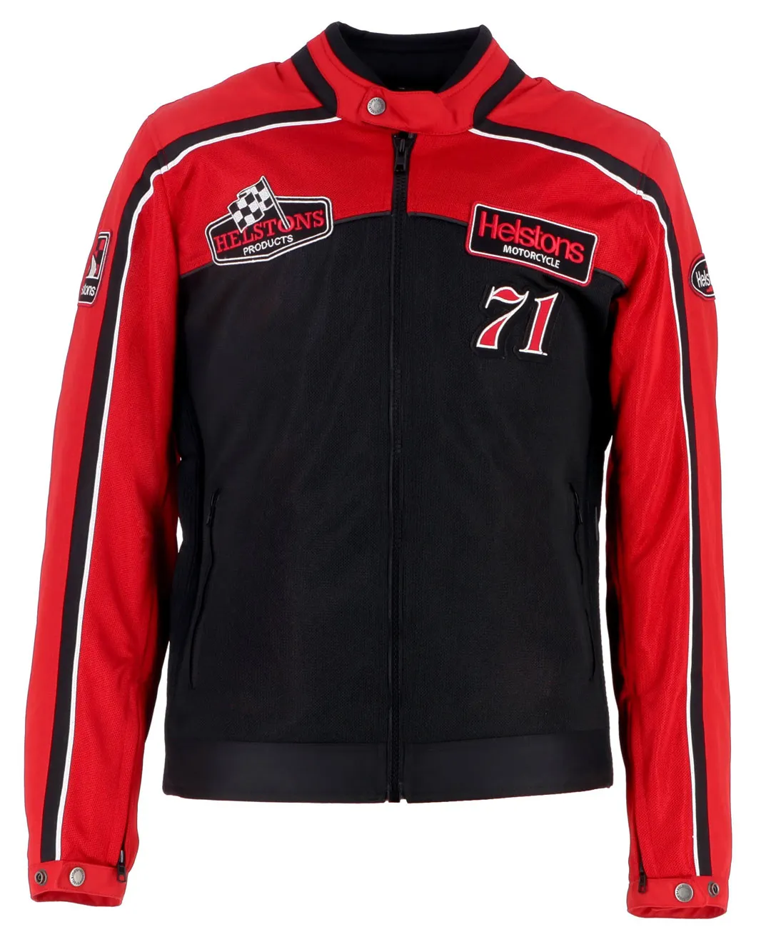 Blouson Helstons Formula Sport Air tissu mesh rouge noir, blouson été