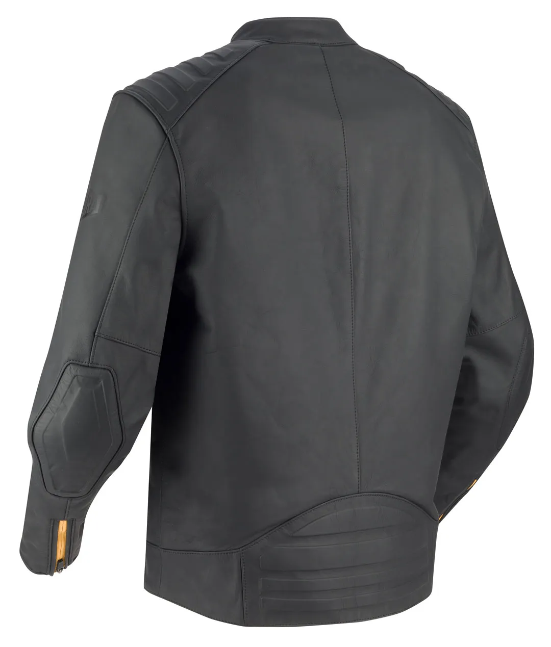 Blouson Segura Phil cuir noir jaune, cuir moto homme CE AAA