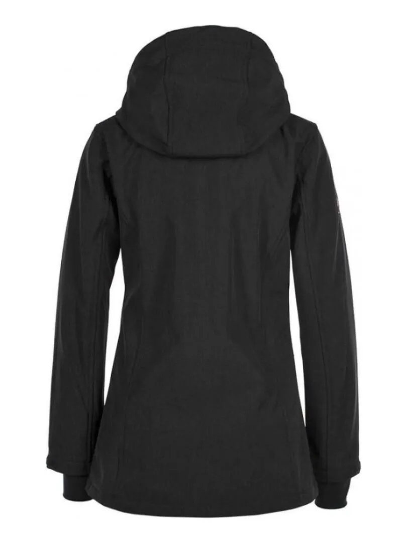 Blouson softshell femme AMONT - PEAK MOUNTAIN - Noir Noir