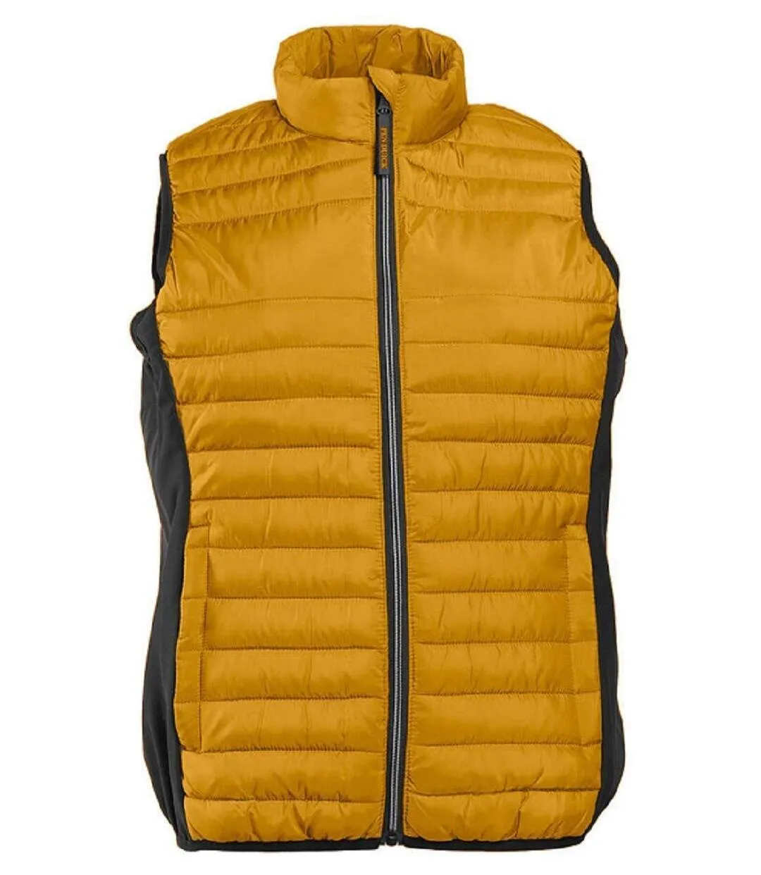 Bodywarmer bi-matière - Femme - Pen Duick - PK317 - jaune moutarde et noir