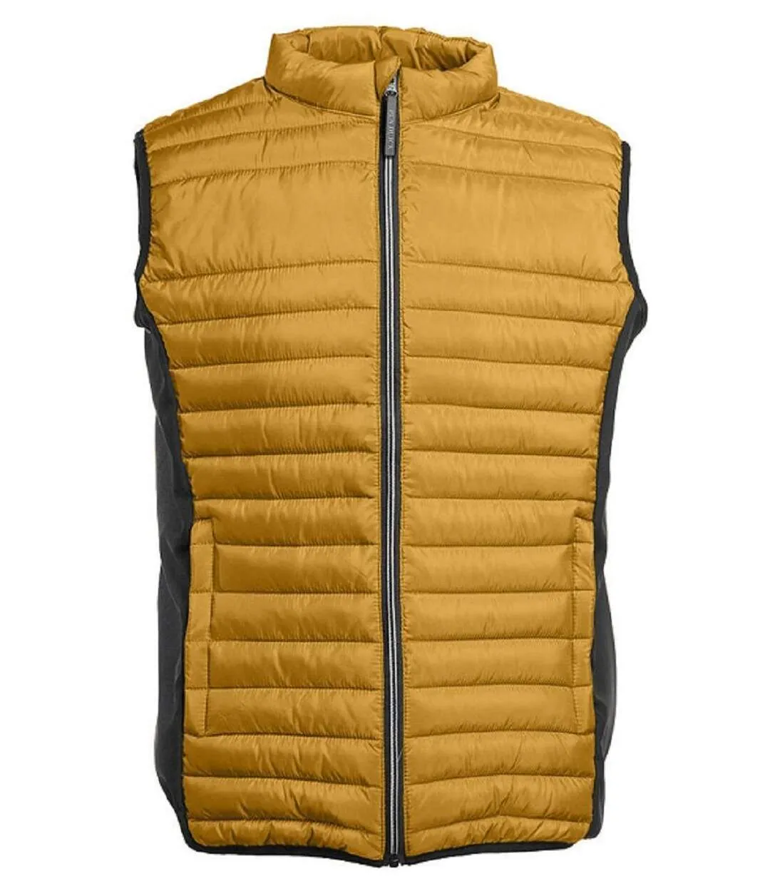 Bodywarmer bi-matière - Homme - Pen Duick - PK316 - jaune moutarde et noir