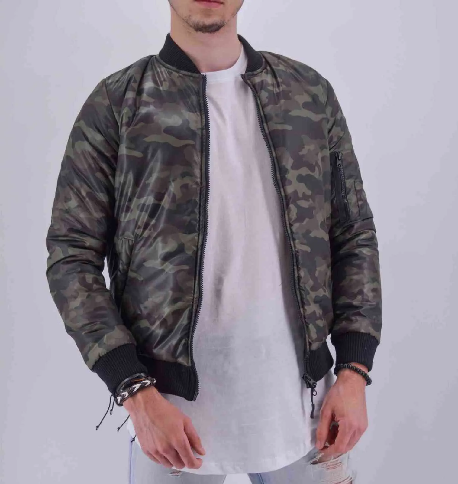 Bombers camouflage kaki homme | Mode urbaine