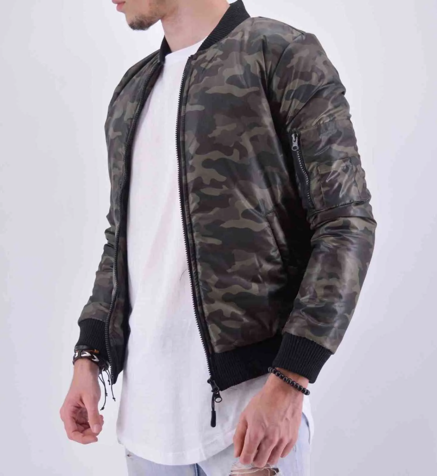 Bombers camouflage kaki homme | Mode urbaine