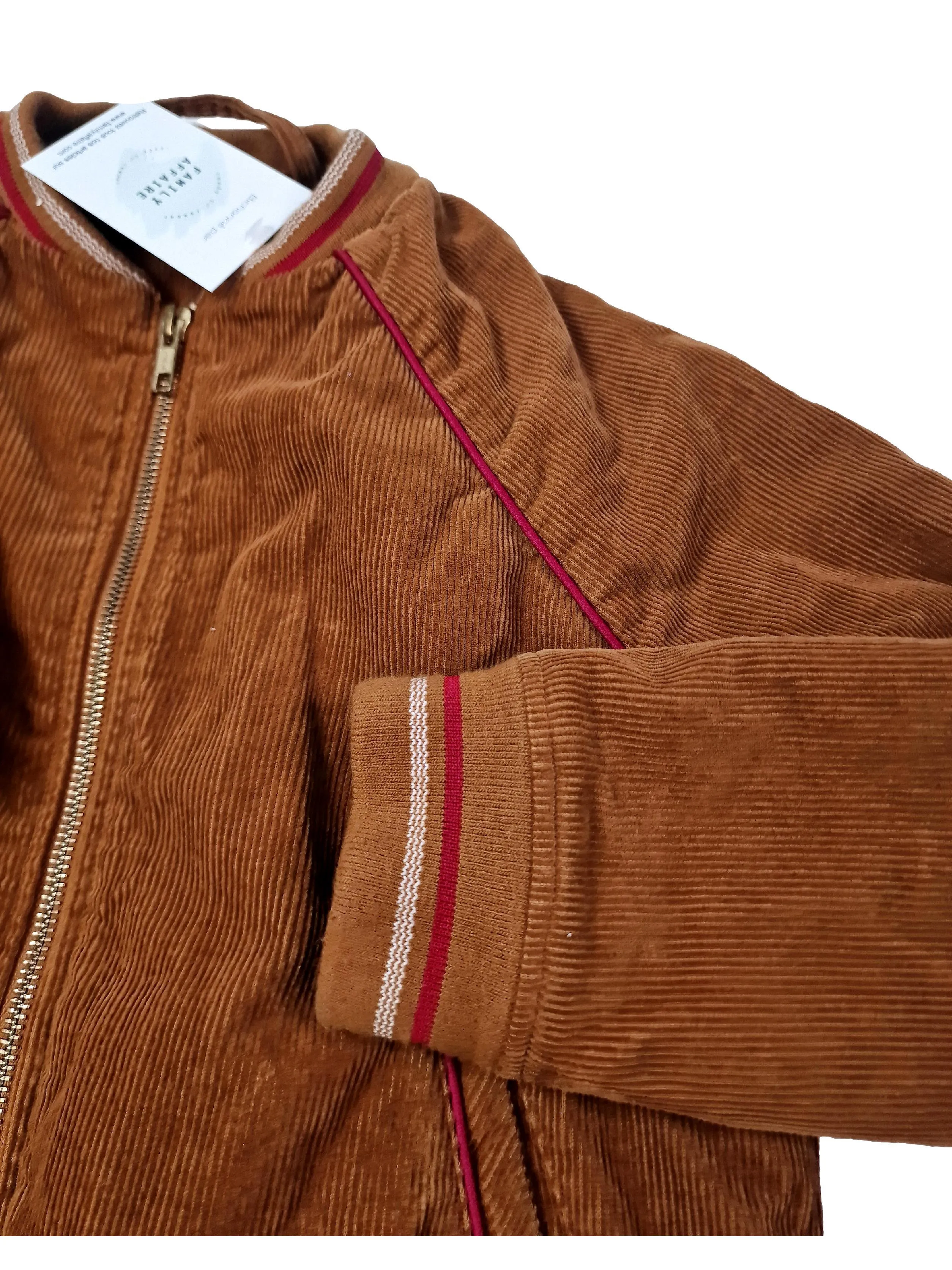 BONTON 10 ans blouson velours marron