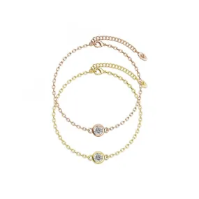 Bracelet Birth Stone Myc-Paris - Multicolore et Cristal DB0005_G_04+DB0005_RG_04 | 3 Suisses