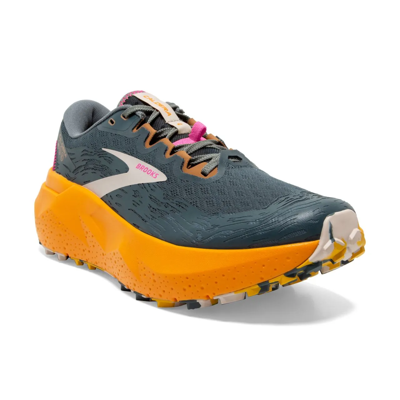 BROOKS CALDERA 6 SLATE ET CHEDDAR Chaussures de trail