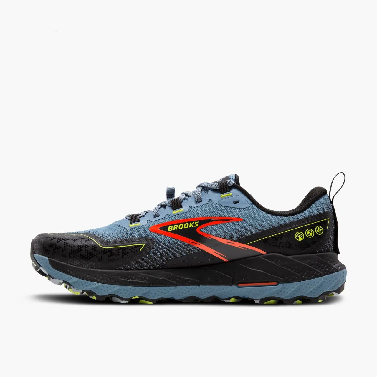 BROOKS CASCADIA 18 CITADEL EBONY ET LIME Chaussures de trail