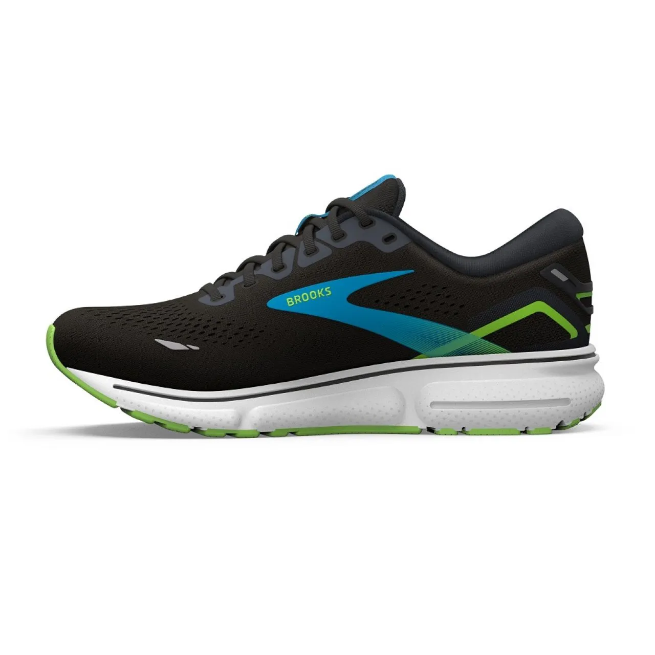 BROOKS GHOST 15 BLACK ET HAWAIIAN OCEAN Chaussures de running