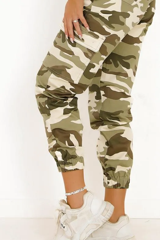 Cargo Army Femme Kaki