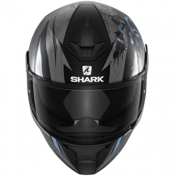 CASQUE SHARK D-SKWAL2 ATRAXX MAT NOIR BLEU ANTHRACITE