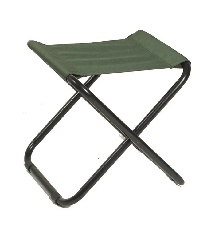 Chaise de camping pliante sans dossier Kaki