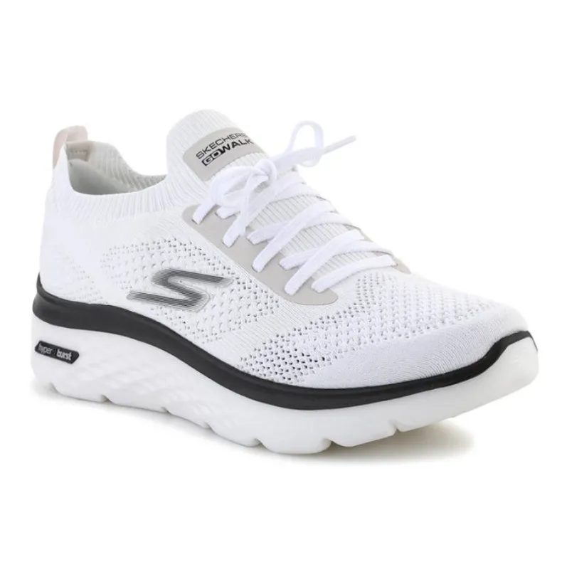 Chaussures Skechers Go Walk Hyper Burst-Maritime M 216083-WBK blanche