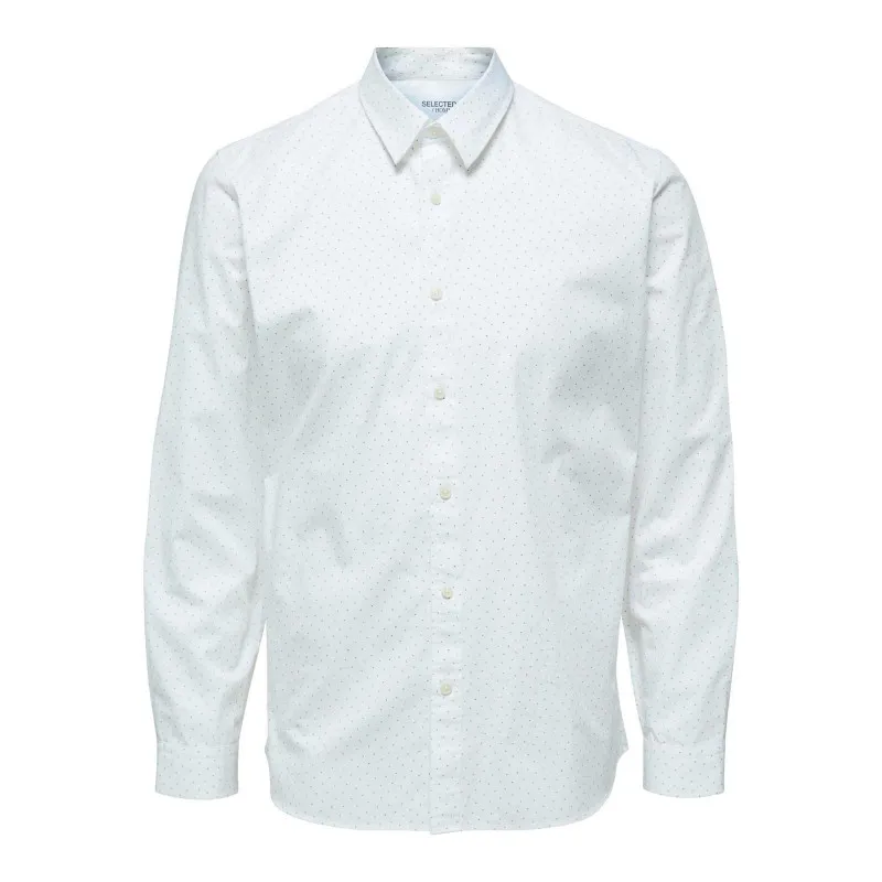 Chemise 100% coton bio habillée détail brodé ourlet incurvé marcel