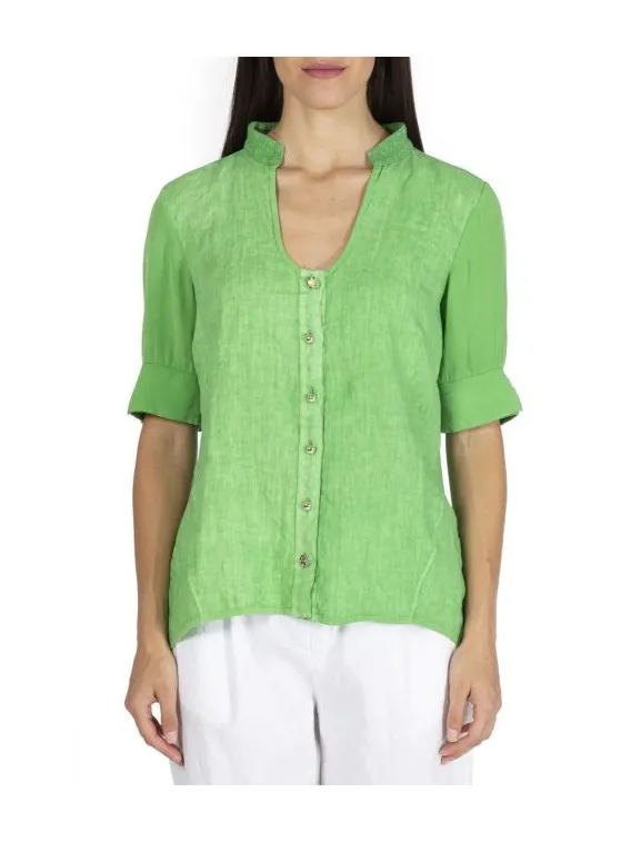 Chemise en lin ELP231028900 Elisa Cavaletti