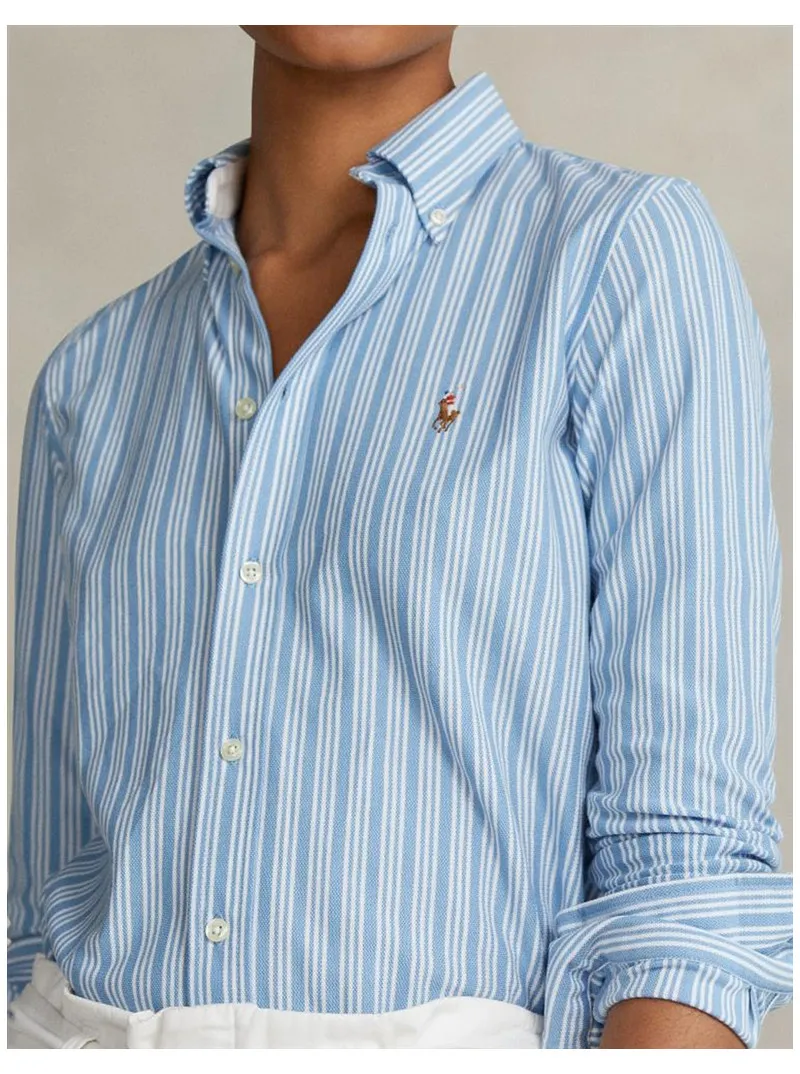 Chemise Heidi en maille Polo Ralph Lauren Carolina blue/white