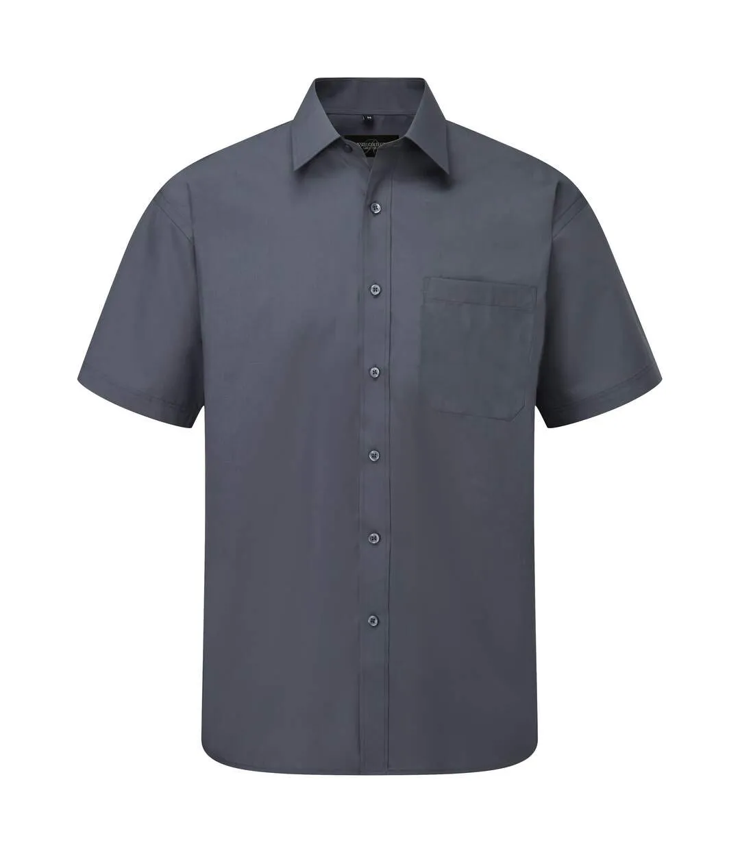 Chemise à manches courtes en popeline  collection pour homme gris convoi Russell