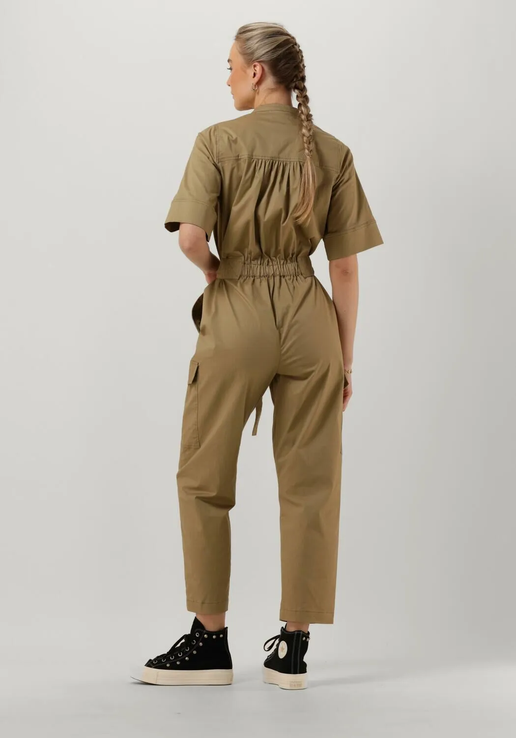 co'couture combinaison inda cargo suit en marron