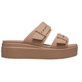 Crocs Sandales Brooklyn Buckle Low Wedge - Femme