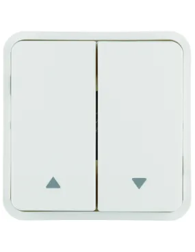 Cubyko 2 touches KNX pour 1 volet roulant coloris blanc HAGER WNT982B