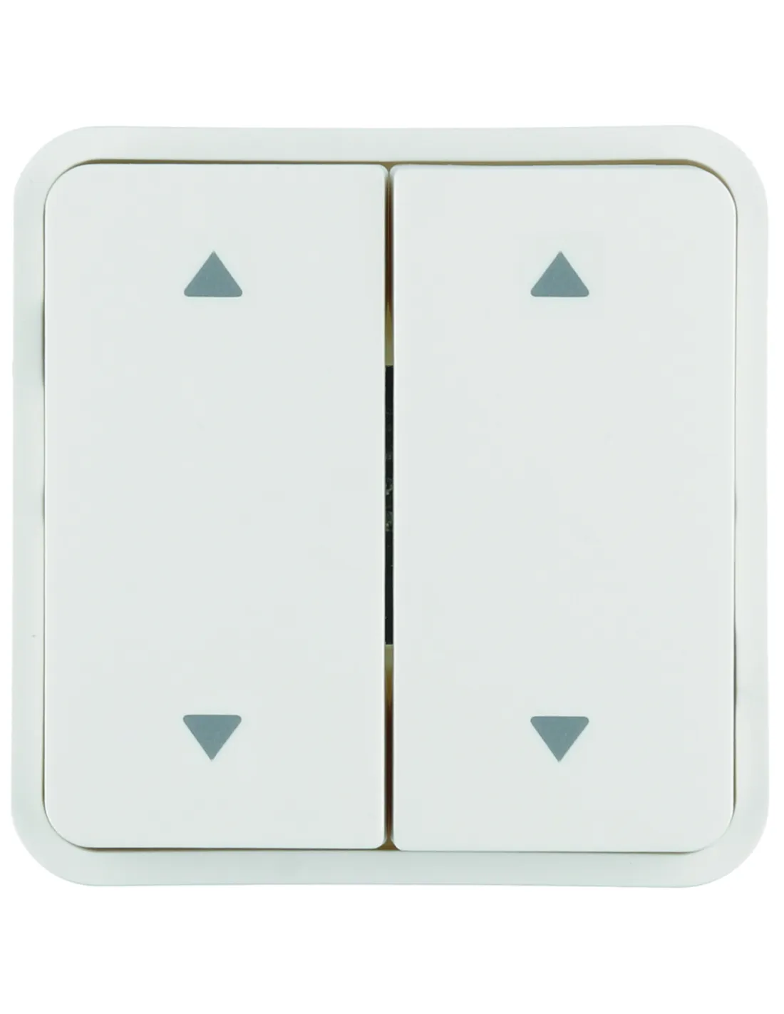 Cubyko 2 touches KNX pour 2 volets roulants coloris blanc HAGER WNT974B