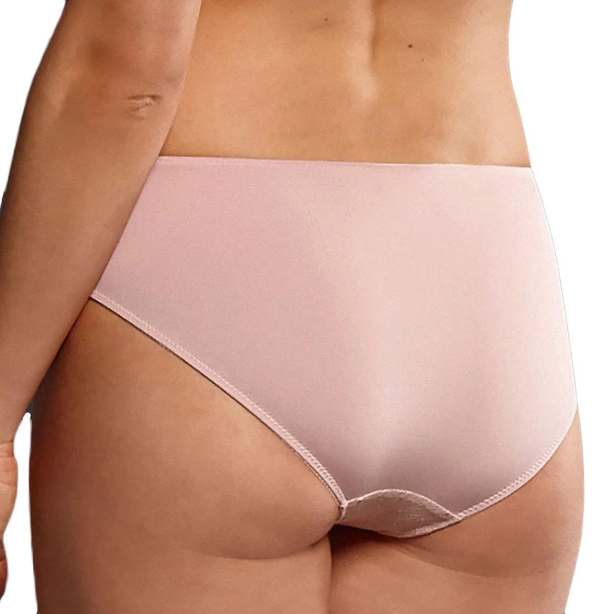 Culotte avec dentelle Selma bois de rose de Rosa Faia par Anita