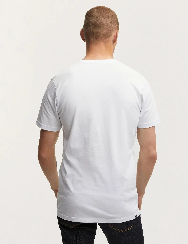 Denham - T-Shirt Manches Courtes Logo Cœur Blanc