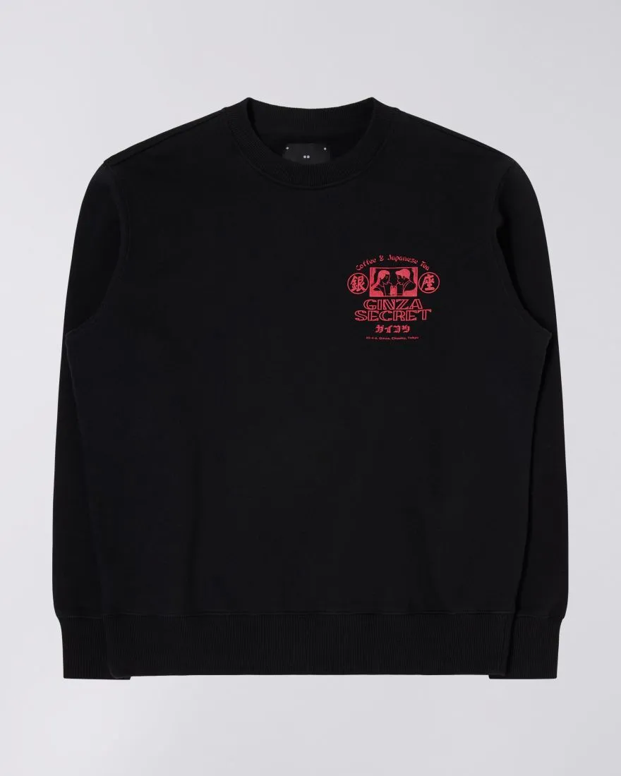 Edwin - Ginza Secret Sweat Crewneck - Black