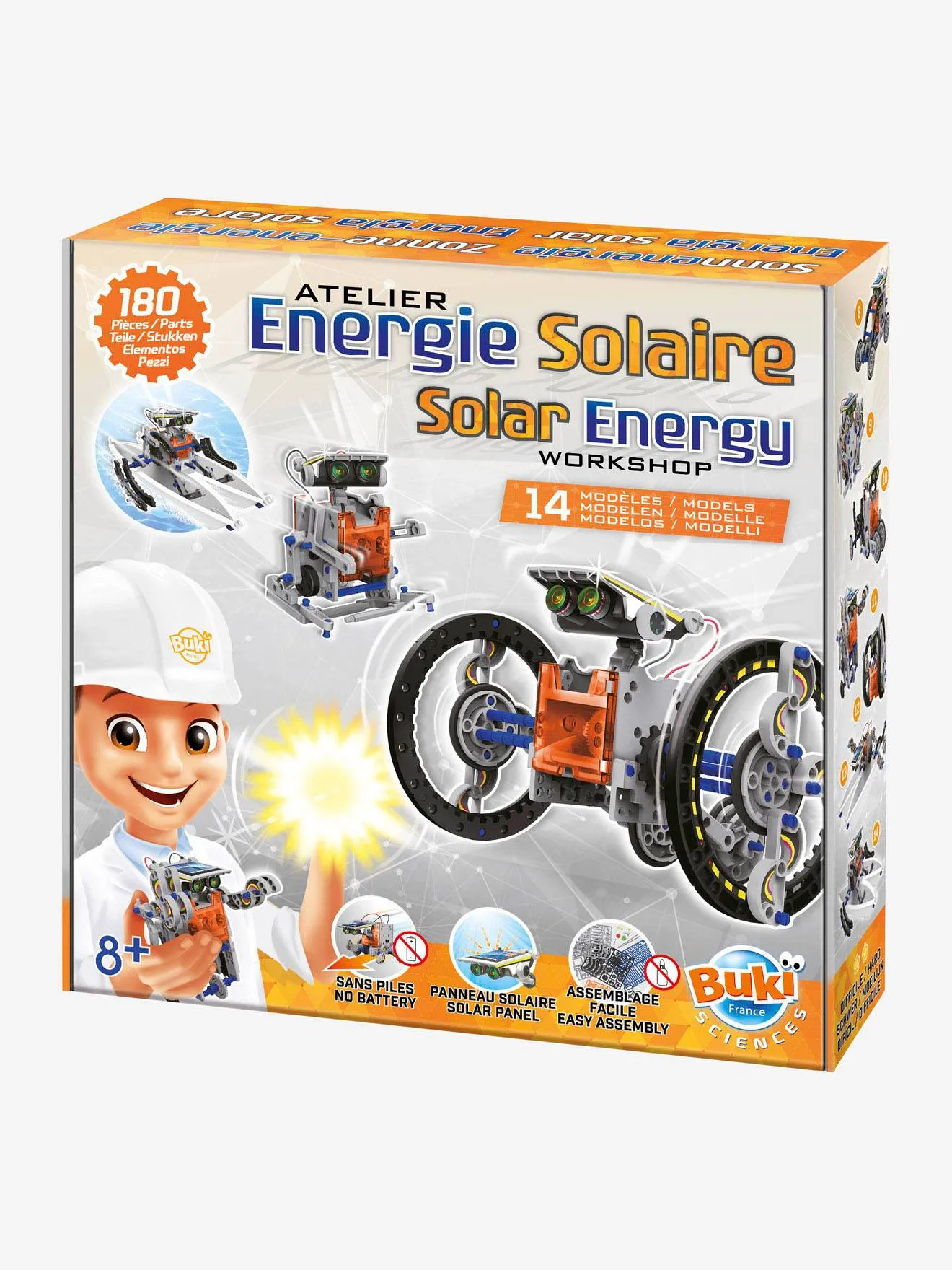 Energie solaire - 14 en 1 BUKI orange - Buki