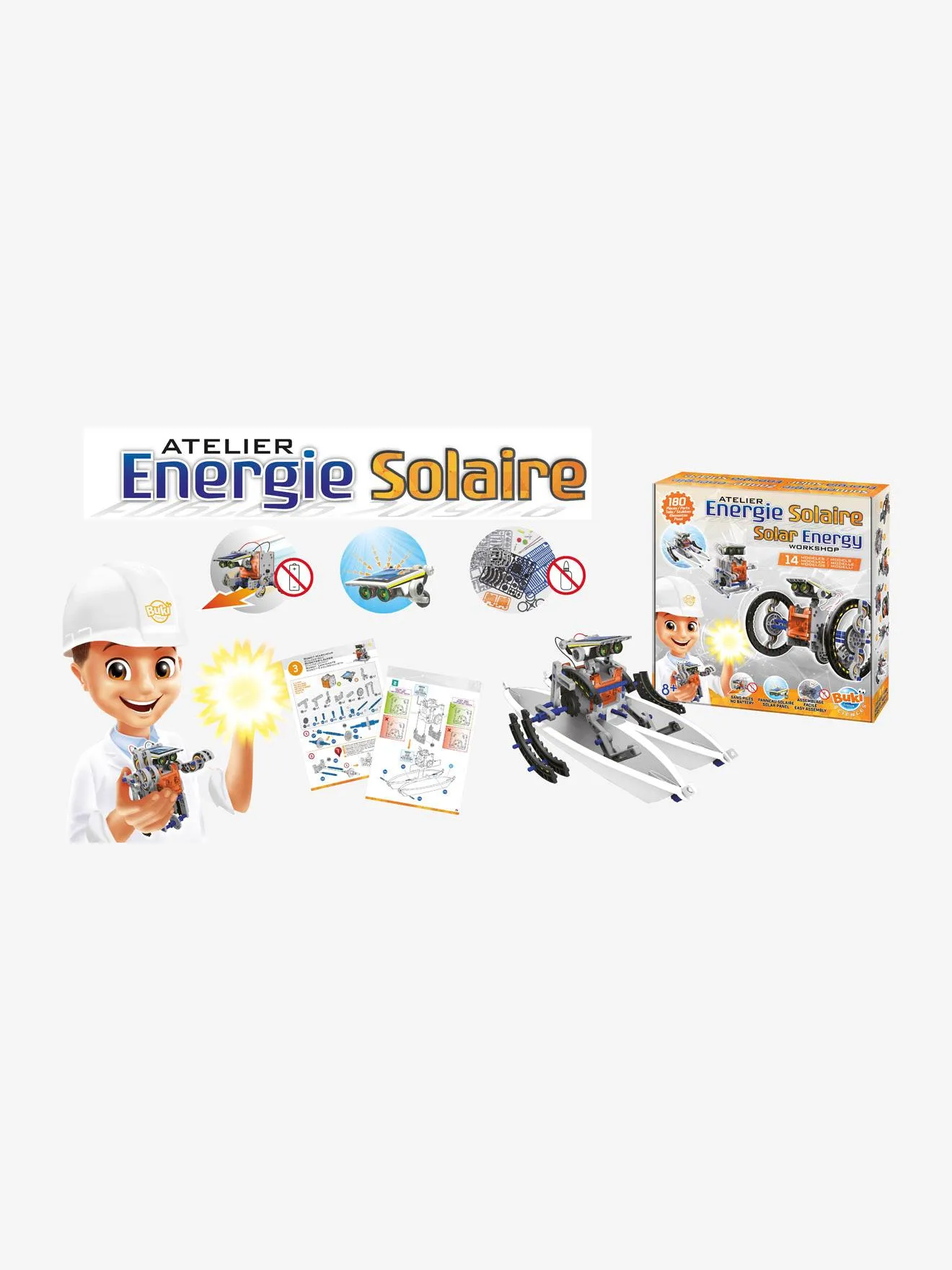 Energie solaire - 14 en 1 BUKI orange - Buki