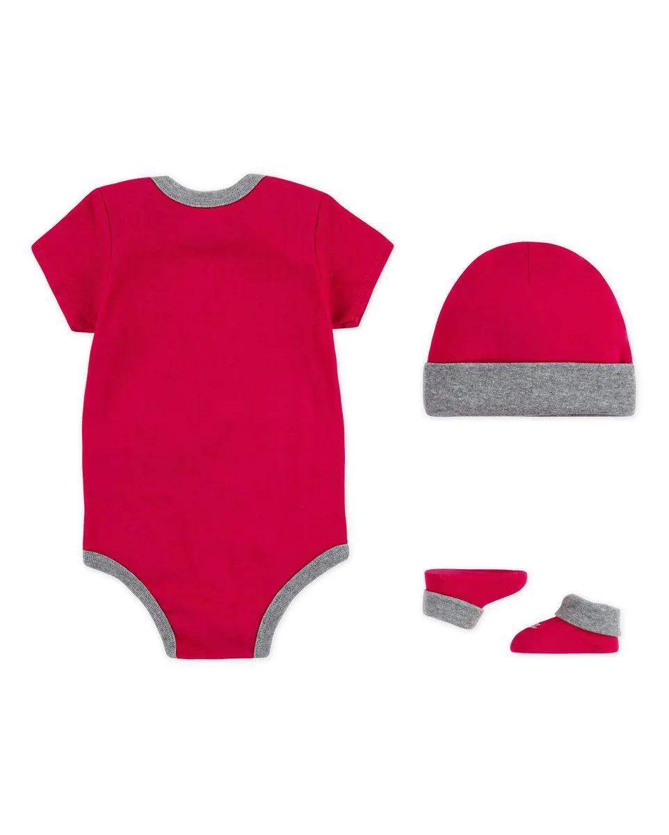 Ensemble 3 pièces Enfant NHN FUTURA LOGO Rose