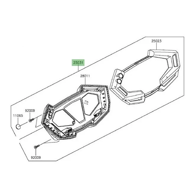 Ensemble compteur Kawasaki Z800 ABS (2013-2016) | Moto Shop 35