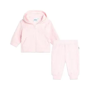 ENSEMBLE DE JOGGING MONOGRAMME ROSE BOSS POUR BÉBÉ