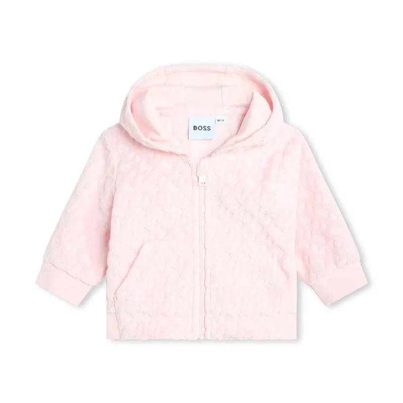 ENSEMBLE DE JOGGING MONOGRAMME ROSE BOSS POUR BÉBÉ