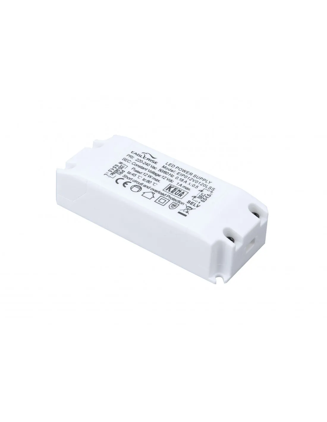 FIXO Enc.GU5,3 IP20 rond fixe blanc lpe LED 6W 4000K 480lm ARIC 51134